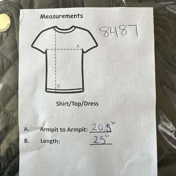 Weatherproof Olive Green Diamond Quilted Barn Jacket Faux Suede Trim Medium - Picture 5 of 8